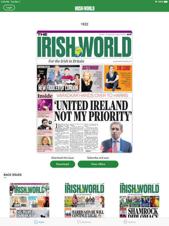 Screenshot #4 pour Irish World Newspaper