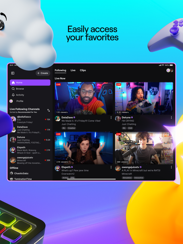 Twitch: Live Streaming Screenshot