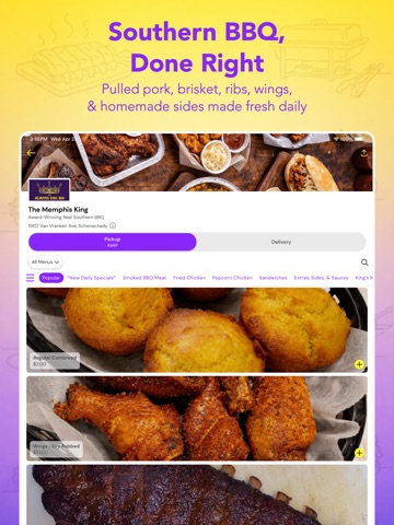 The Memphis King BBQ iPad screenshot