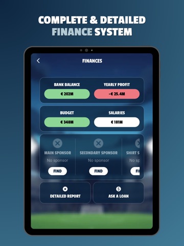 FootLord - Football Manager iPad screenshot