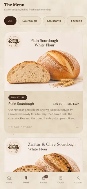 Seven Dough: Sourdough Bakery screenshot 2