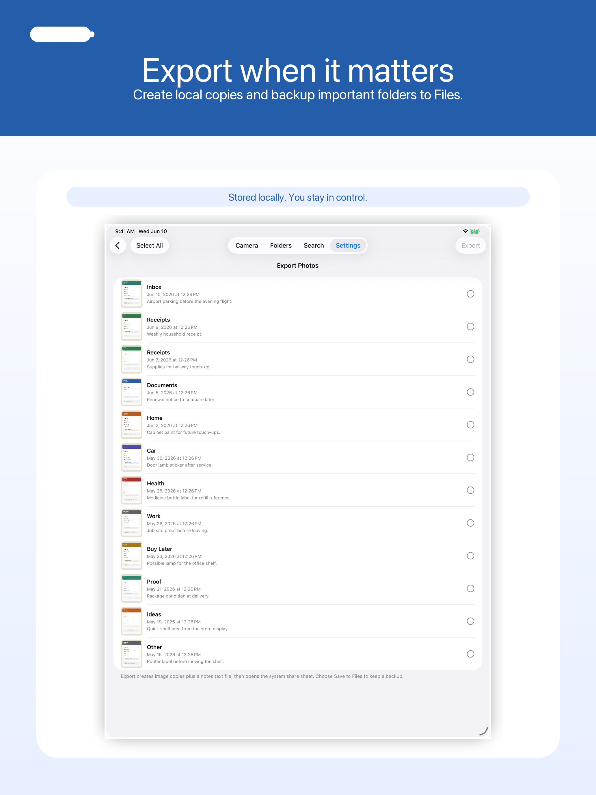 File Photos in Real Time