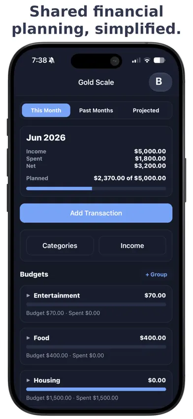 Gold Scale: Family Budget screenshot 1