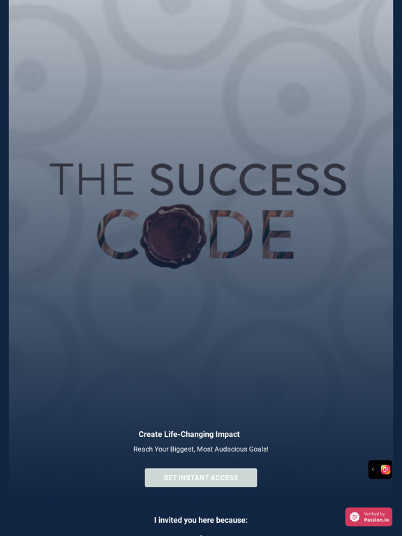 Success Code iPad screenshot