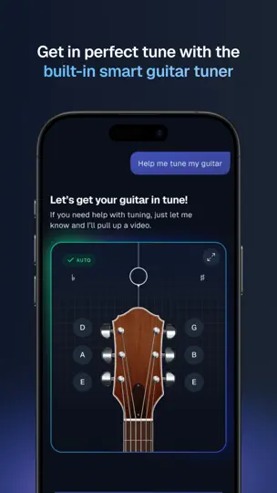 Captura de pantalla de AI Guitar Lessons By Yousician en iPhone 5