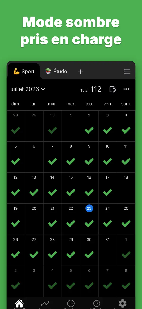 Screenshot #3 pour Check Calendar - Habitudes