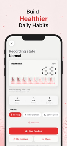 Pulse AI - Heart Rate Monitor iPhone screenshot