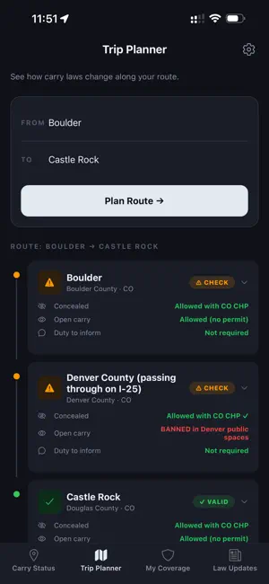 Carry Wise screenshot 2