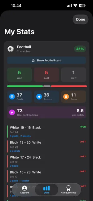 Match Score Tracker screenshot 2
