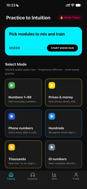 English Numbers: Hear & Type screenshot 1