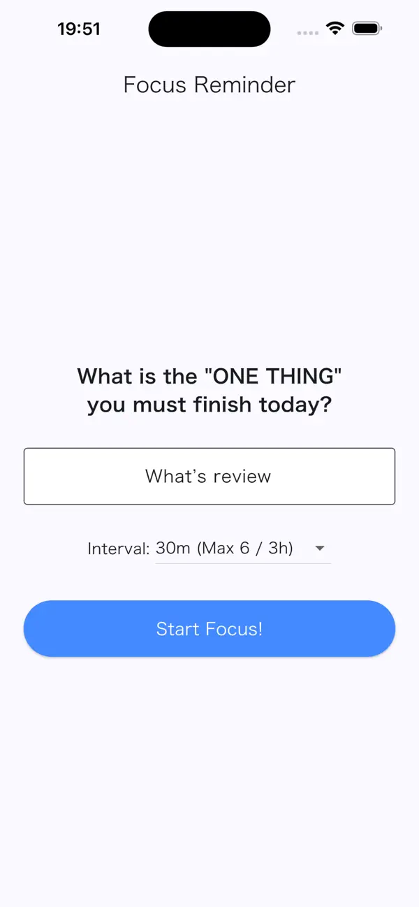 #1. FocusReminder (iOS) Podle: JOIN CIRCLE LIMITED LIABILITY COMPANY