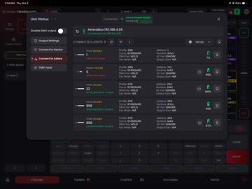 Blackout Lighting Console iPad screenshot
