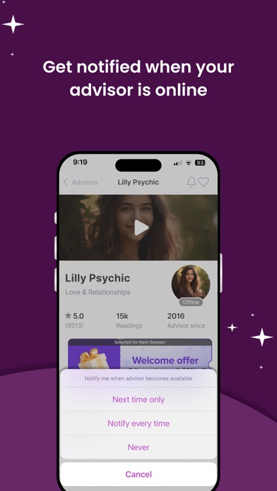 Zodiac Psychics: Tarot Reading Screenshot