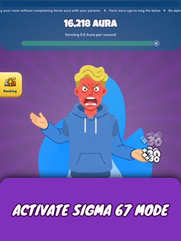 Aura Clicker 67 iPad screenshot