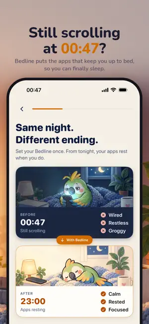 Bedline: Bedtime App Blocker screenshot 1