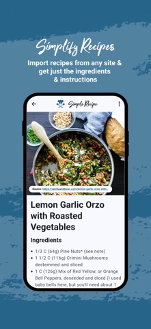 Simple Recipe: Recipe Saver screenshot