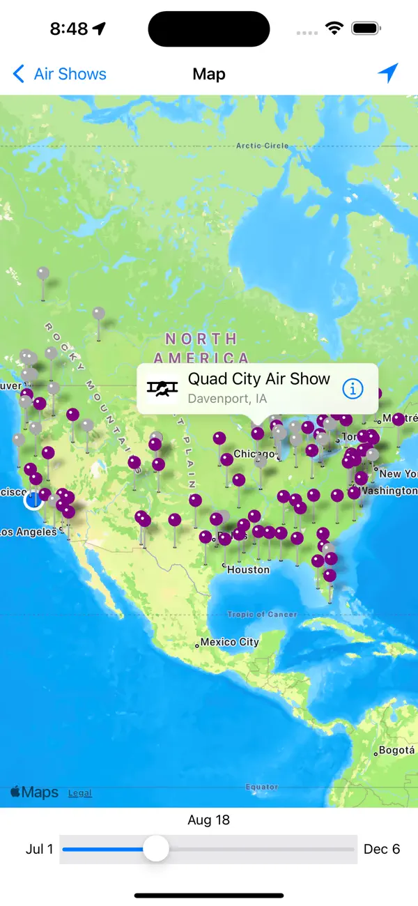 Screenshot #2 pour Air Show Calendar