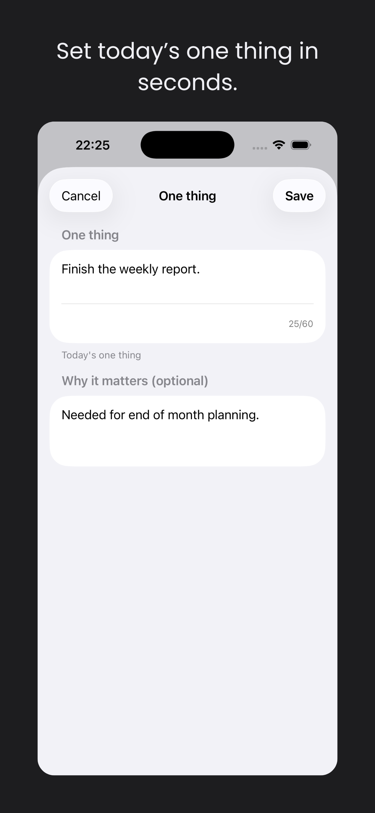 One - Do One Thing Today screenshot 2