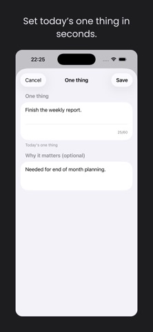 One - Do One Thing Today screenshot