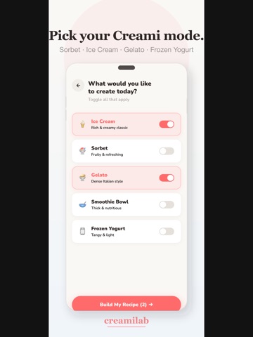 CreamiLab iPad screenshot