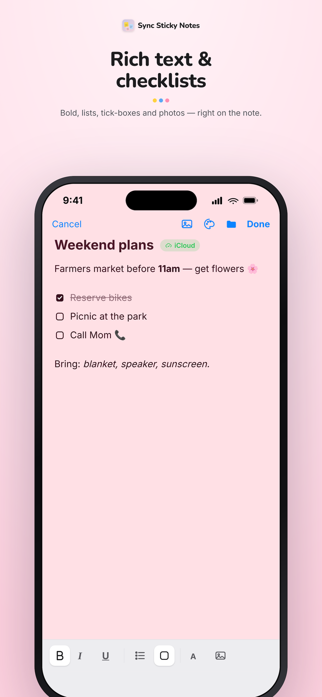 Sync Sticky Notes screenshot 2