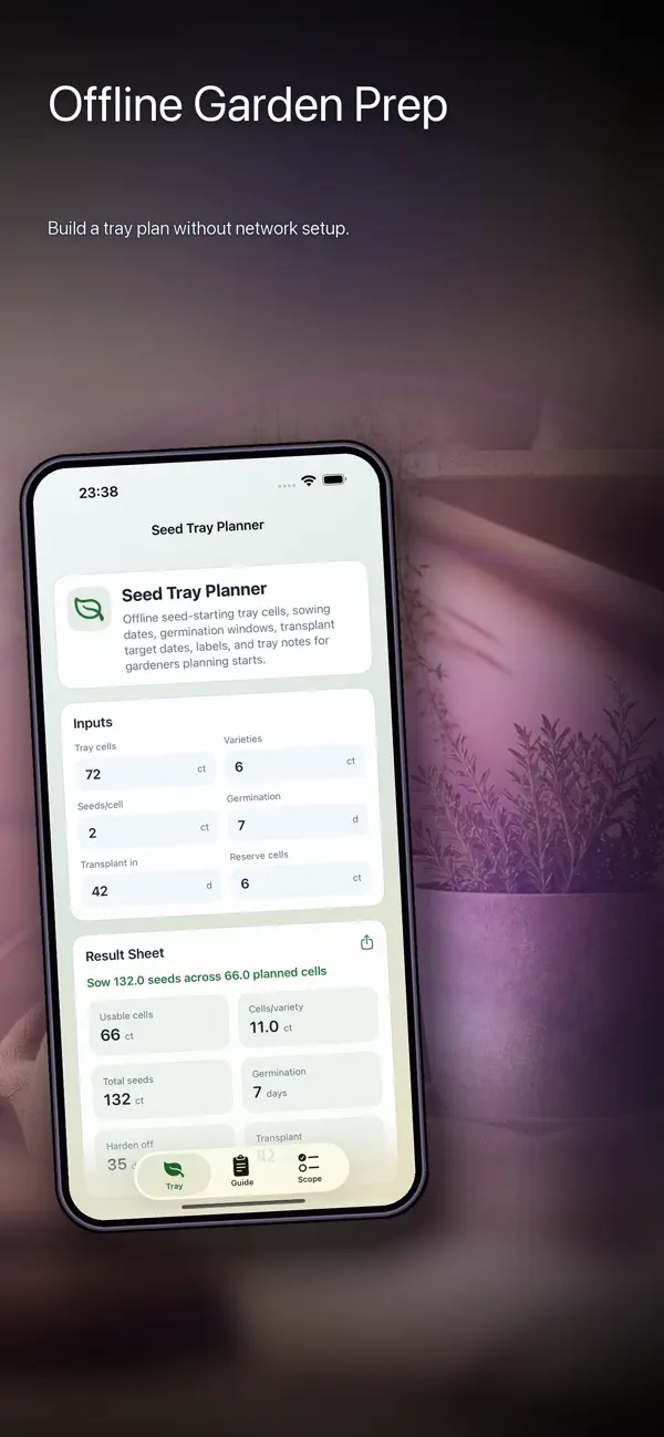 Screenshot #3 pour Seed Tray Planner