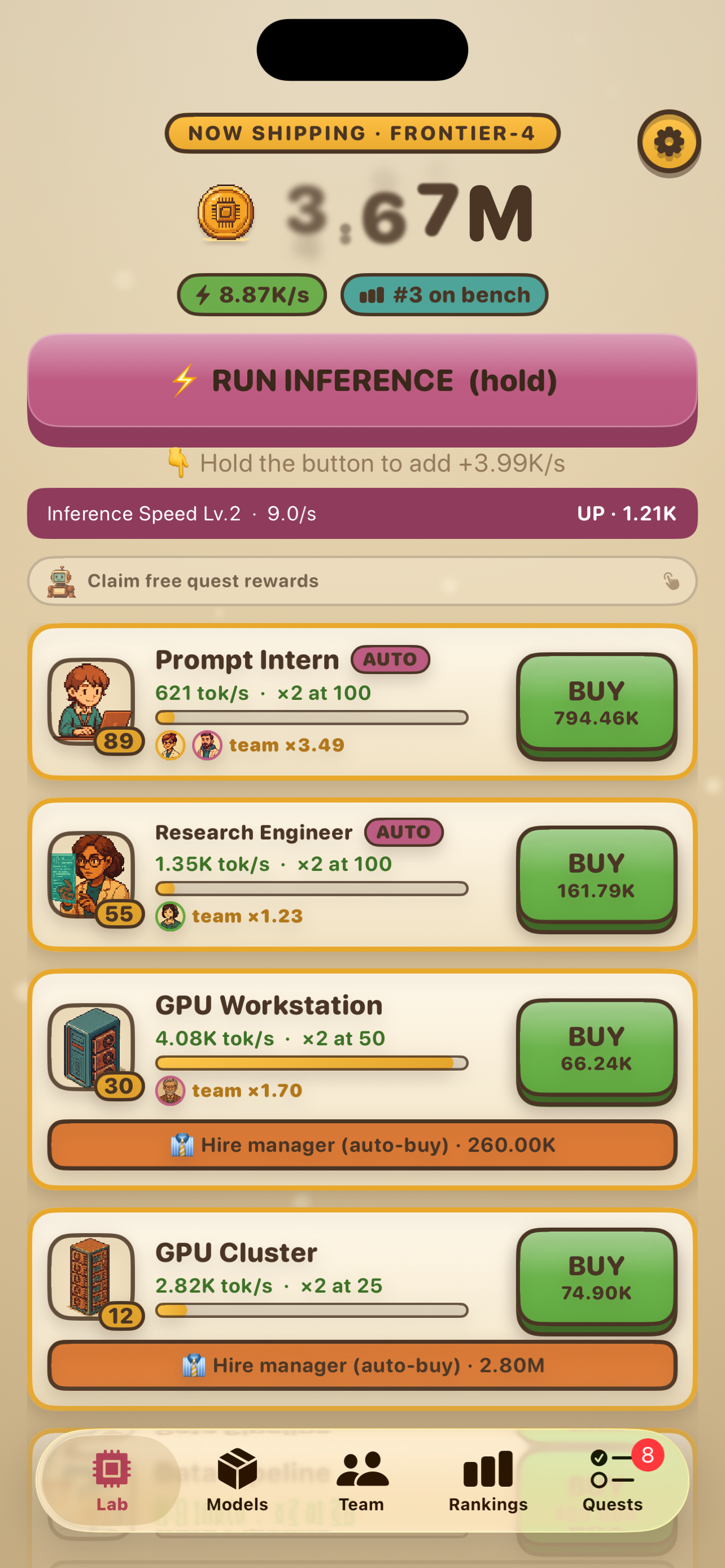 Token Tycoon: AI Lab Idle screenshot 7