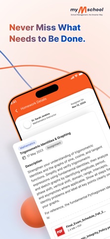 myMschool iPhone screenshot