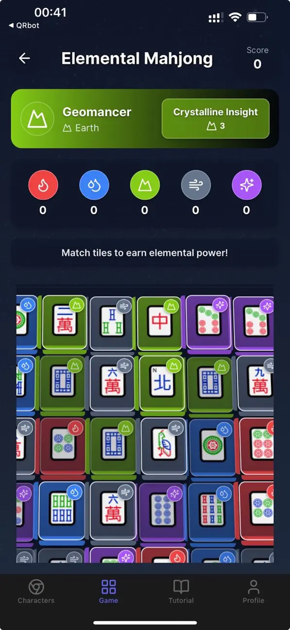 Screenshot #3 pour 3D Elemental Mahjong