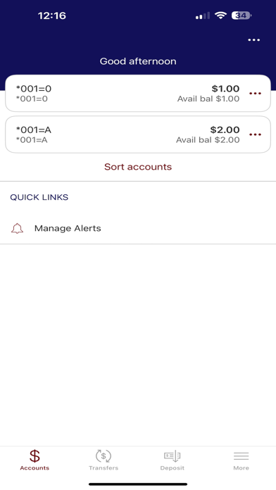WPD Federal Credit Union Screenshot