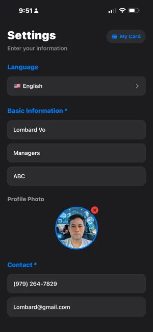 AI Business Card screenshot 3