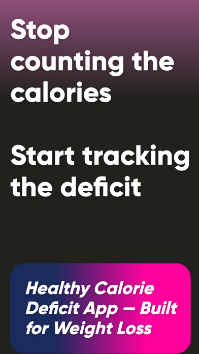 AI Calorie Counter & Deficit iPhone screenshot