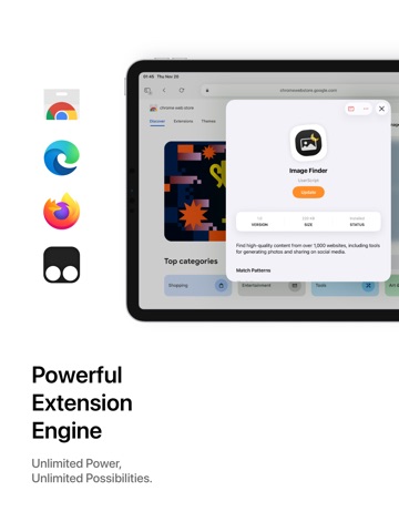 Gear: AI Web Extension Browser iPad screenshot
