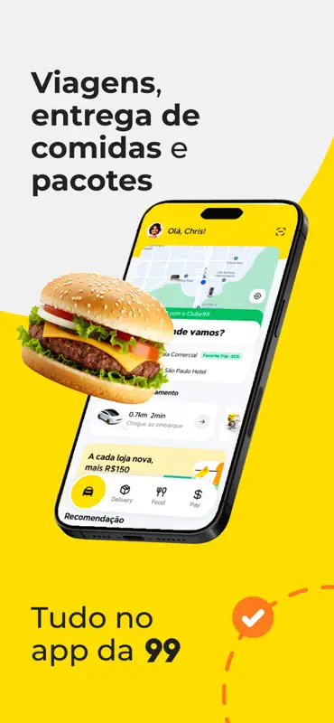 99: Corridas, Food, Pay screenshot 1 of 7