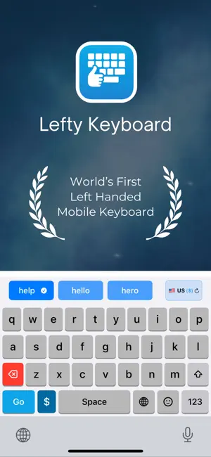 Lefty Keyboard screenshot 1