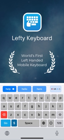 Lefty Keyboard screenshot