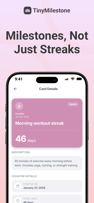 TinyMilestone: Goal Tracker Screenshot 3 of 5