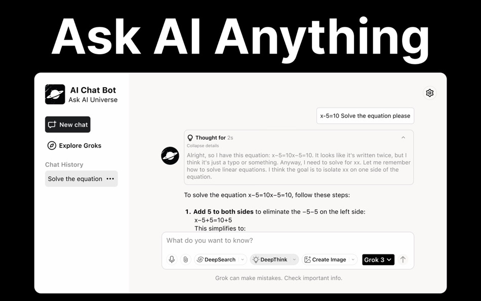 #2. AI Chat Bot : Ask AI Universe (macOS) 由: Azam Sarwar