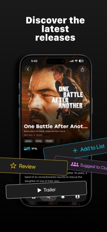 MovieClub: Your Film Community iPhone screenshot