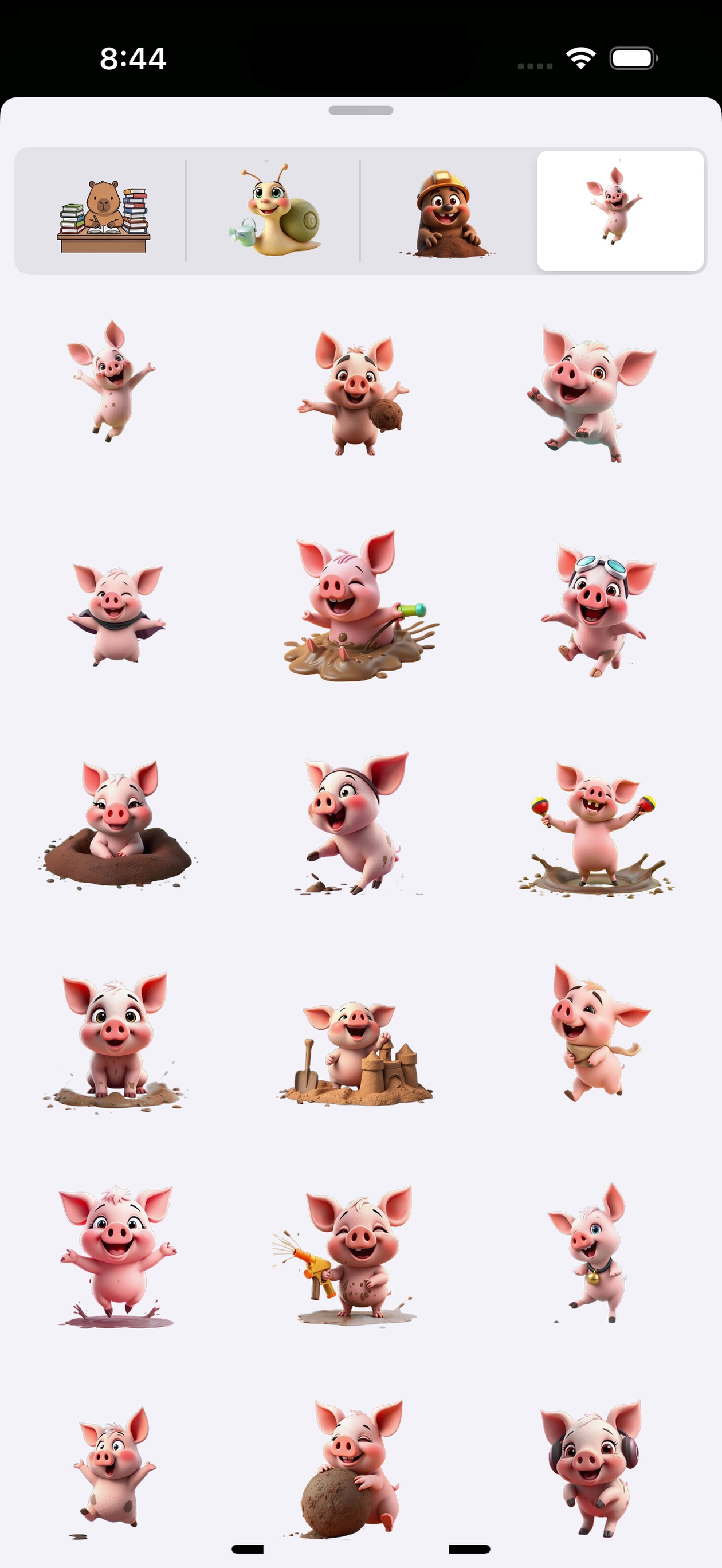 Screenshot 4 of Happy Critters Sticker Set