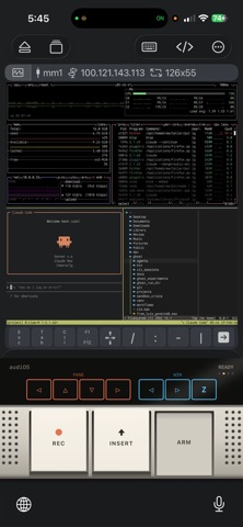 audiOS Terminal Keyboard Screenshot 2 of 4