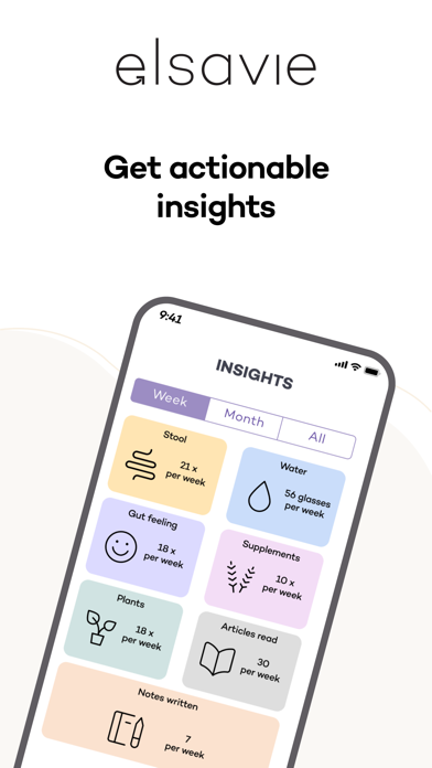 Elsavie: Gut Health Tracking Screenshot