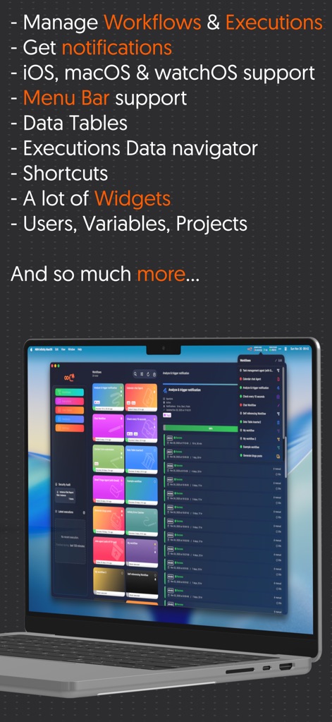 Infinity Workflows - Developer Tools App | MWM