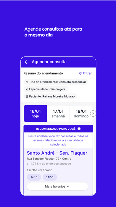 dr.consulta consultas e exames app screenshot