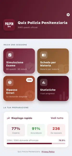 Quiz Polizia Penitenziaria screenshot 1