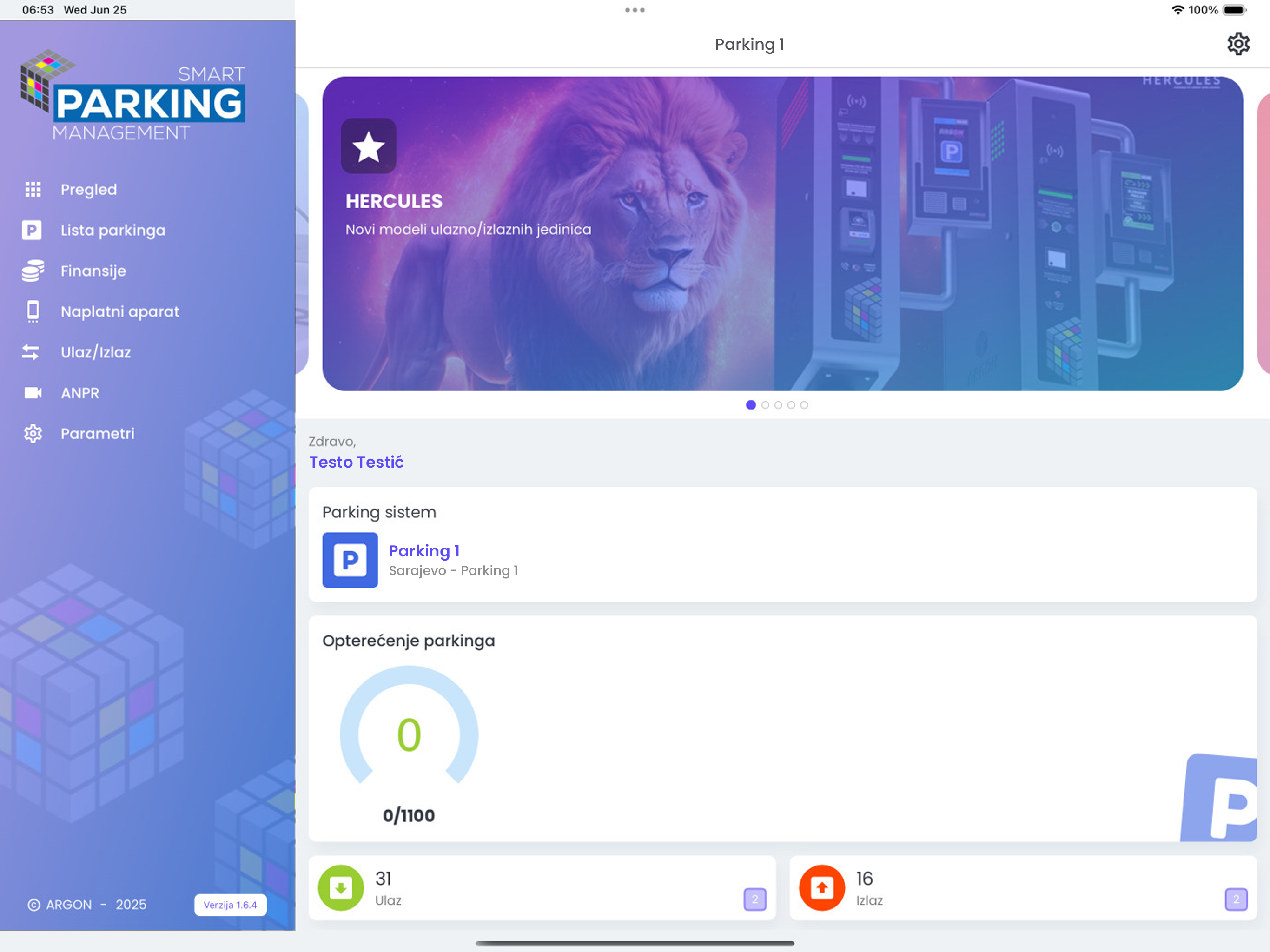 Argon Smart Parking Management