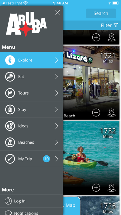 myAruba iPhone screenshot 1 - Travel app