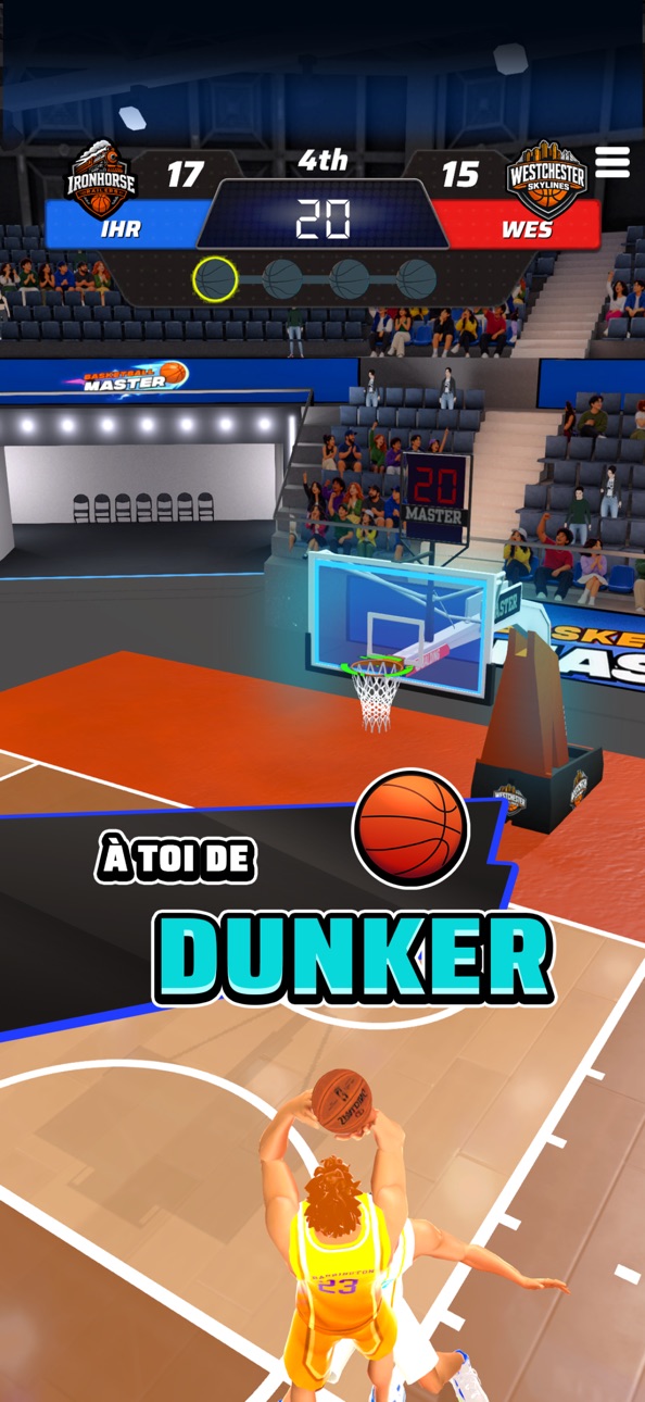 Basketball Master: Dunk Hero Hack screenshot 3 - iOS game interface