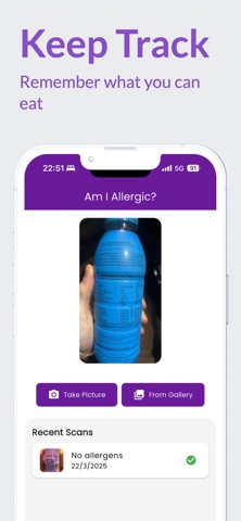 Am I Allergic? AI Scanner iPhone screenshot