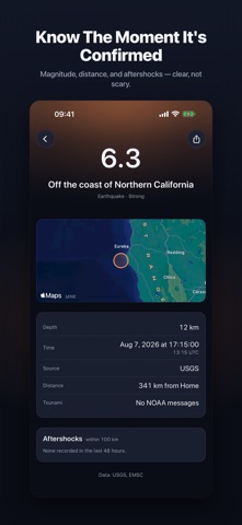 Tremor: Earthquake Alerts Screenshot 2 of 8